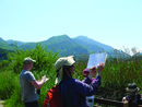 Sketching observations. Photograph: Julie Weissmann.