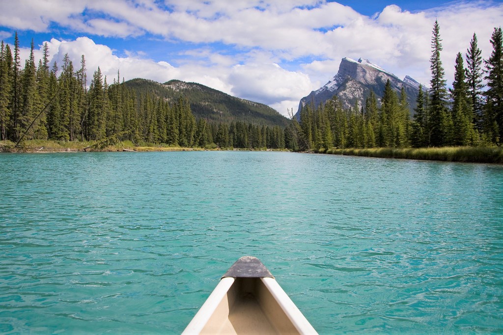 canoe on lake